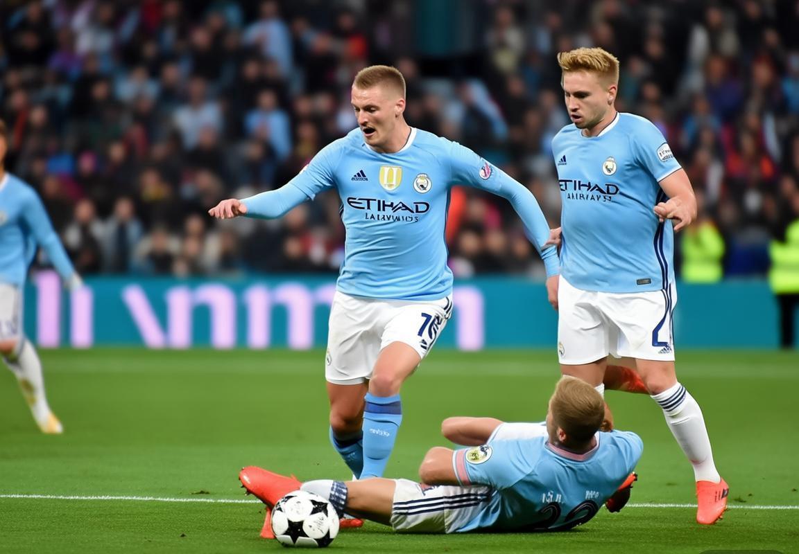 皇马点球争议！吕迪格抱摔送点，哈兰德一锤定音助曼城逆转